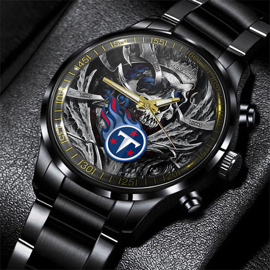 Tennessee Titans Black Fashion Watch Gifts For Sport Fans AZWATCH21