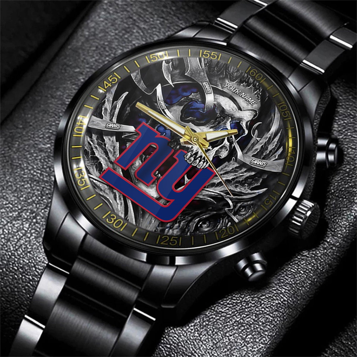 New York Giants Black Fashion Watch Gifts For Sport Fans AZWATCH25