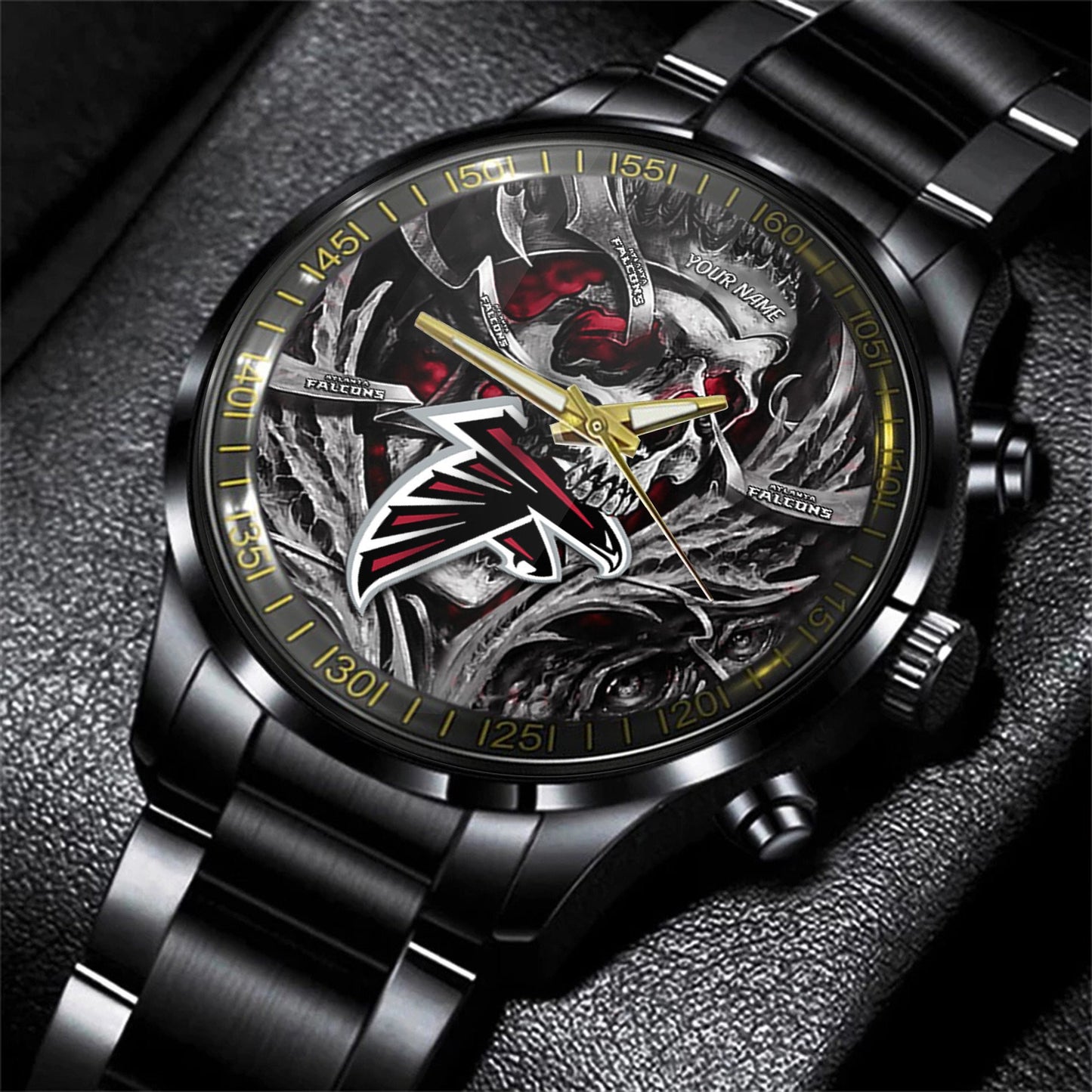 Atlanta Falcons Black Fashion Watch Gifts For Sport Fans AZWATCH42