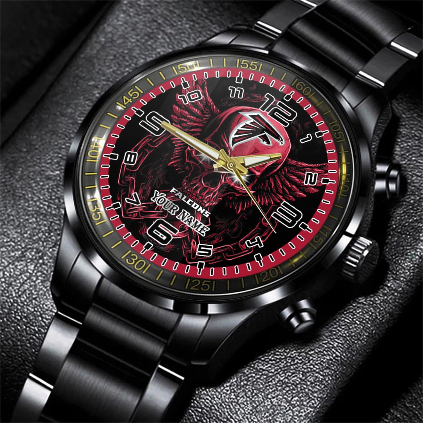 Atlanta Falcons Black Fashion Watch Gifts For Sport Fans AZWATCH42