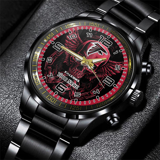 Atlanta Falcons Black Fashion Watch Gifts For Sport Fans AZWATCH42