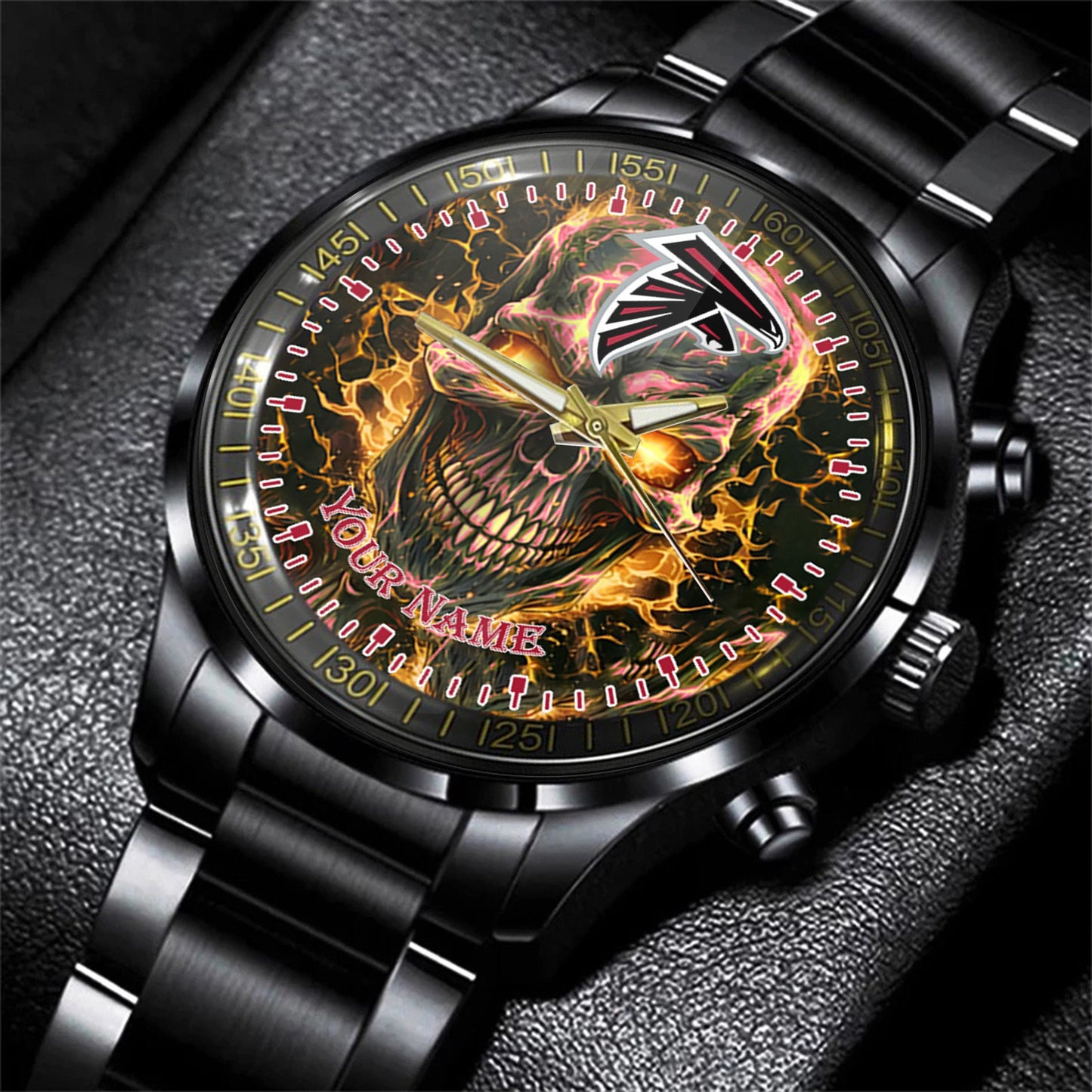 Atlanta Falcons Black Fashion Watch Gifts For Sport Fans AZWATCH42