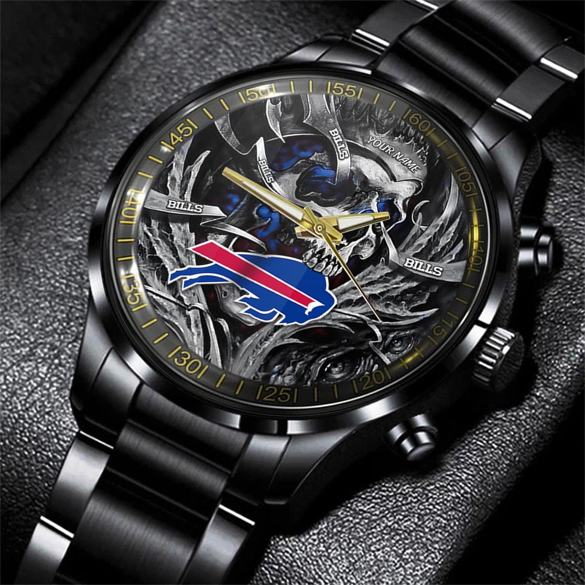 Buffalo Bills Black Fashion Watch Gifts For Sport Fans AZWATCH41