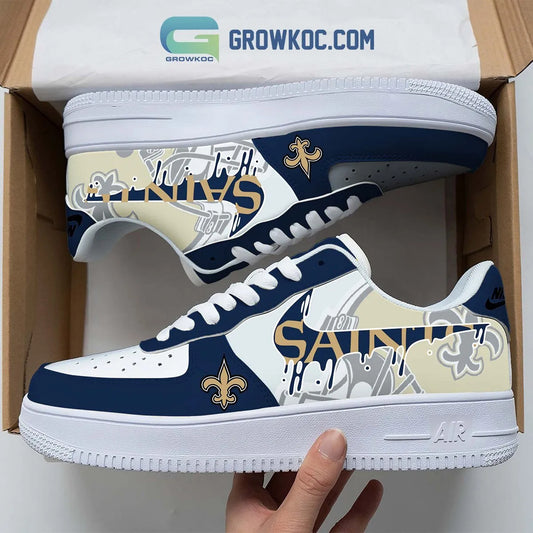 New Orleans Saints Personalized Colorful AF1-1 Shoes AF1CS024