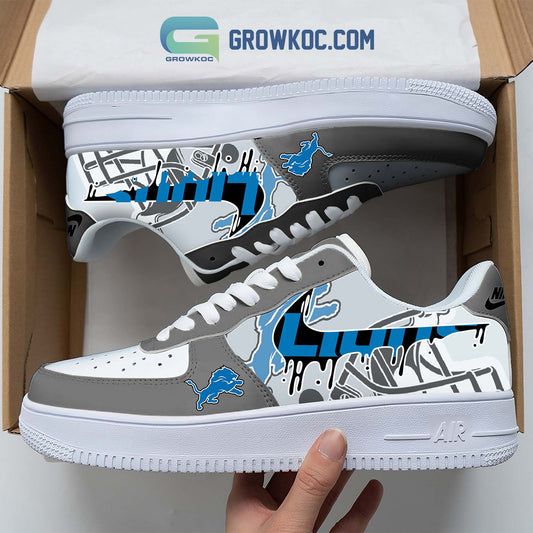 Detroit Lions Personalized Colorful AF1-1 Shoes AF1CS013