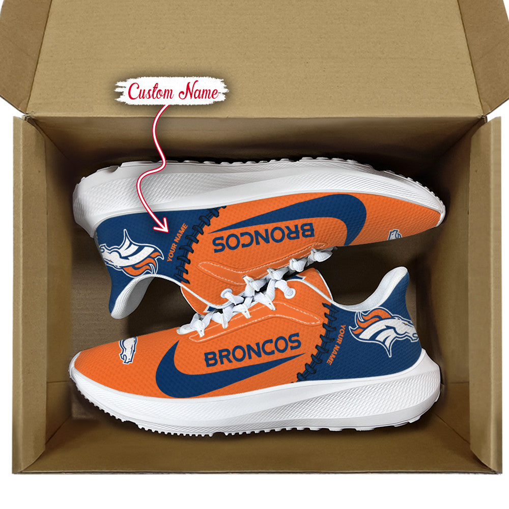 Denver Broncos Lightweight Patch Decor Running Shoes AZBTRS000068