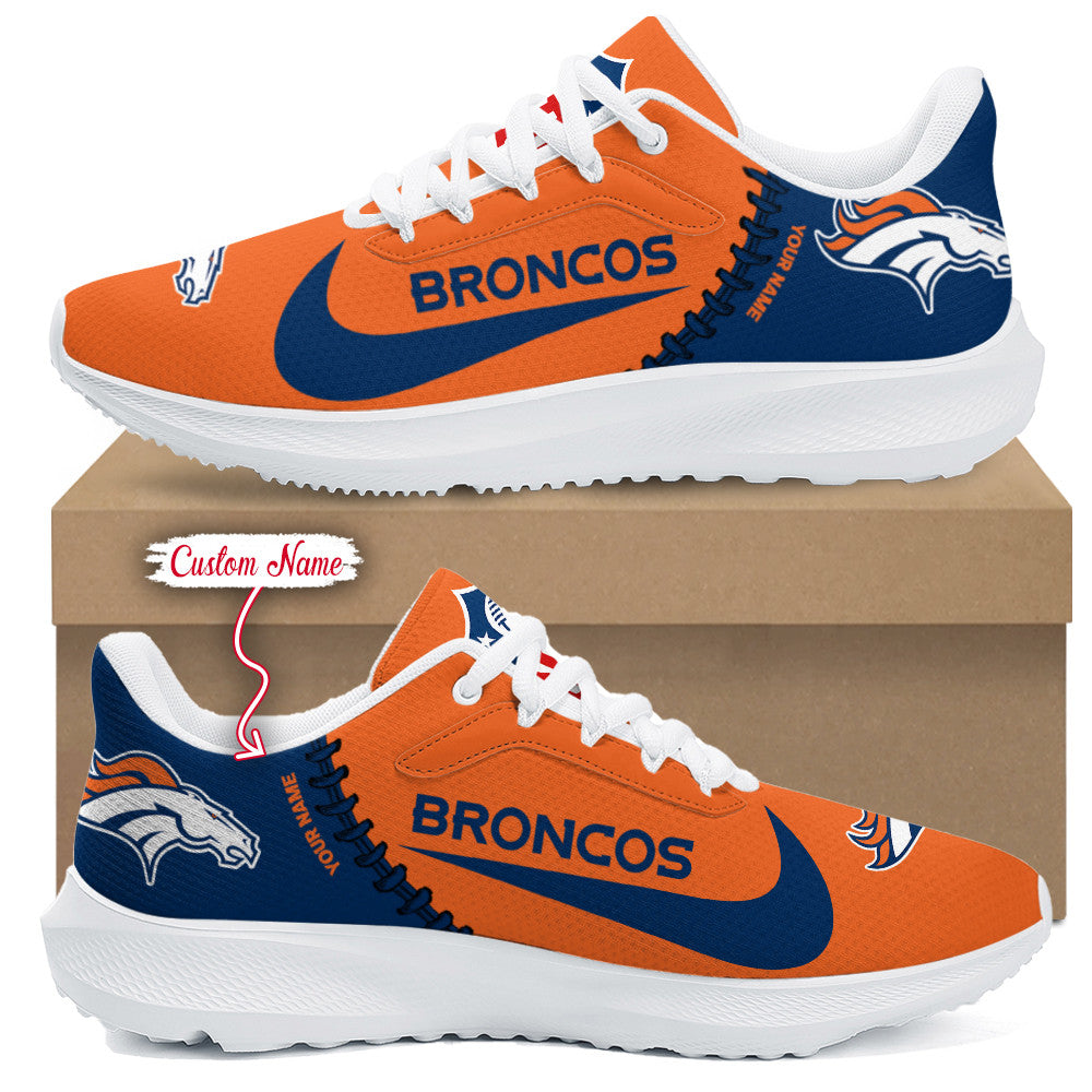 Denver Broncos Lightweight Patch Decor Running Shoes AZBTRS000068