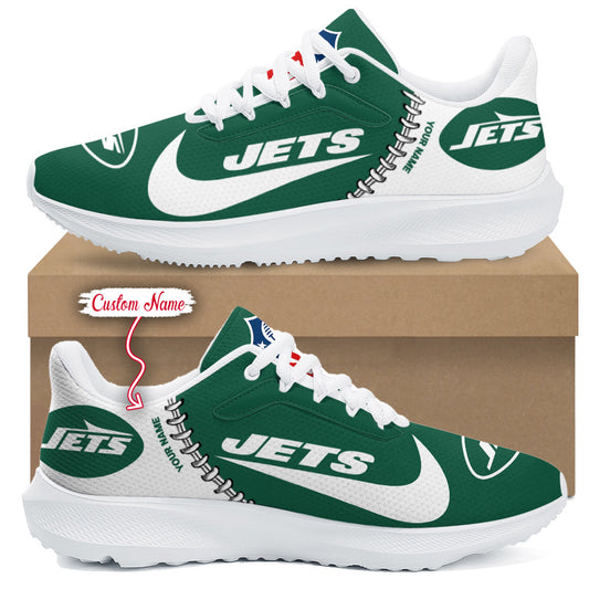 New York Jets Lightweight Patch Decor Running Shoes AZBTRS000076