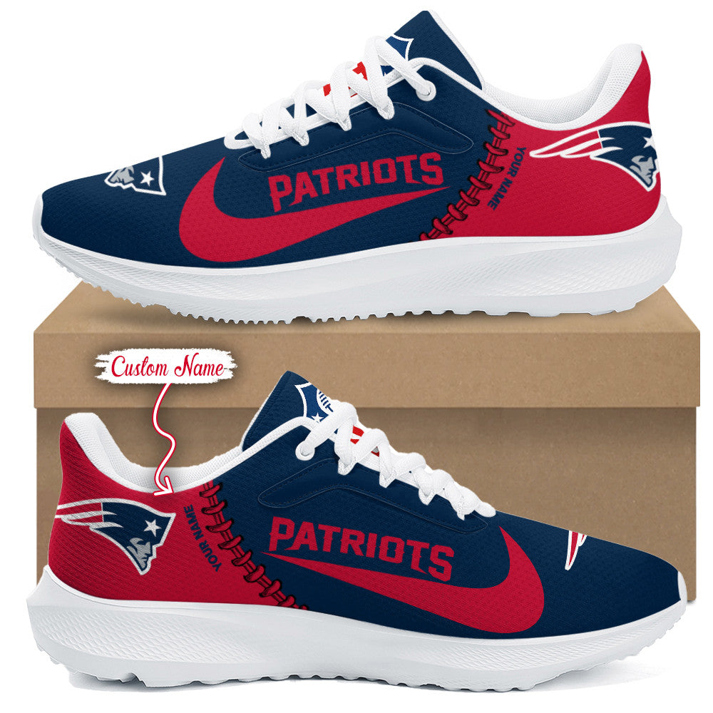 New England Patriots Lightweight Patch Decor Running Shoes AZBTRS000079