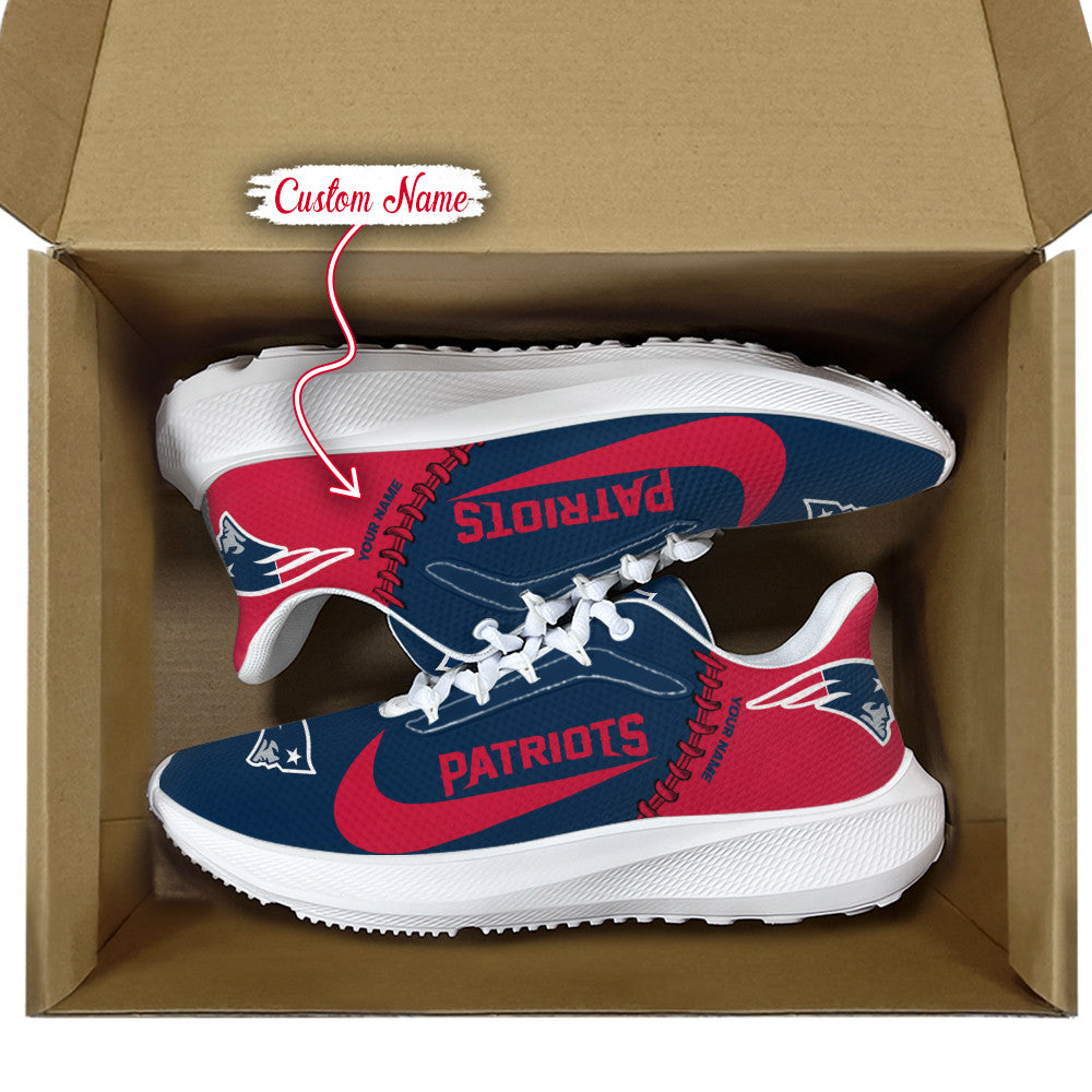 New England Patriots Lightweight Patch Decor Running Shoes AZBTRS000079