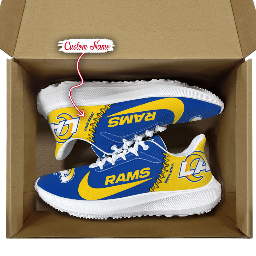 Los Angeles Rams Lightweight Patch Decor Running Shoes AZBTRS000082
