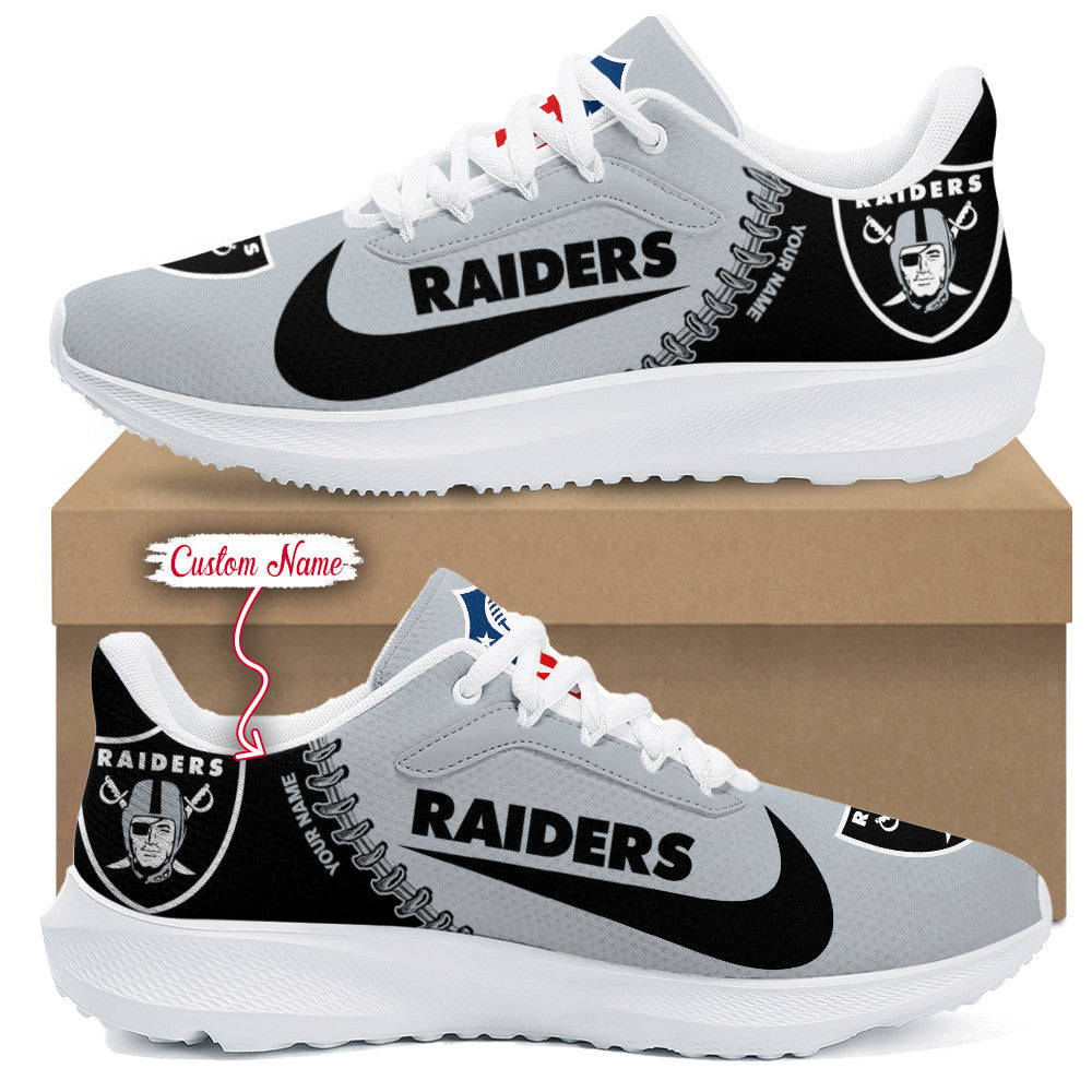 Las Vegas Raiders Lightweight Patch Decor Running Shoes AZBTRS000084