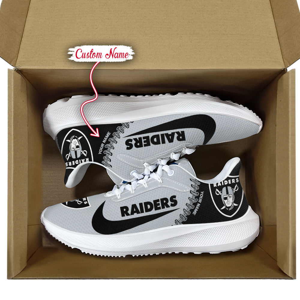 Las Vegas Raiders Lightweight Patch Decor Running Shoes AZBTRS000084