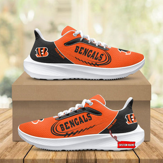 Cincinnati Bengals Lightweight Patch Decor Running Shoes AZBTRS000093