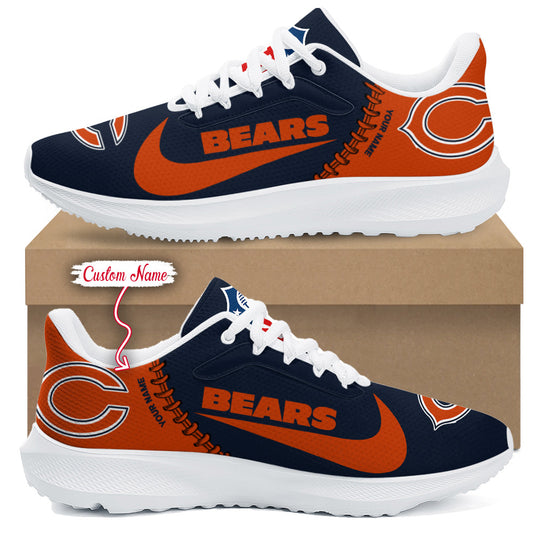 Chicago Bears Lightweight Patch Decor Running Shoes AZBTRS000094