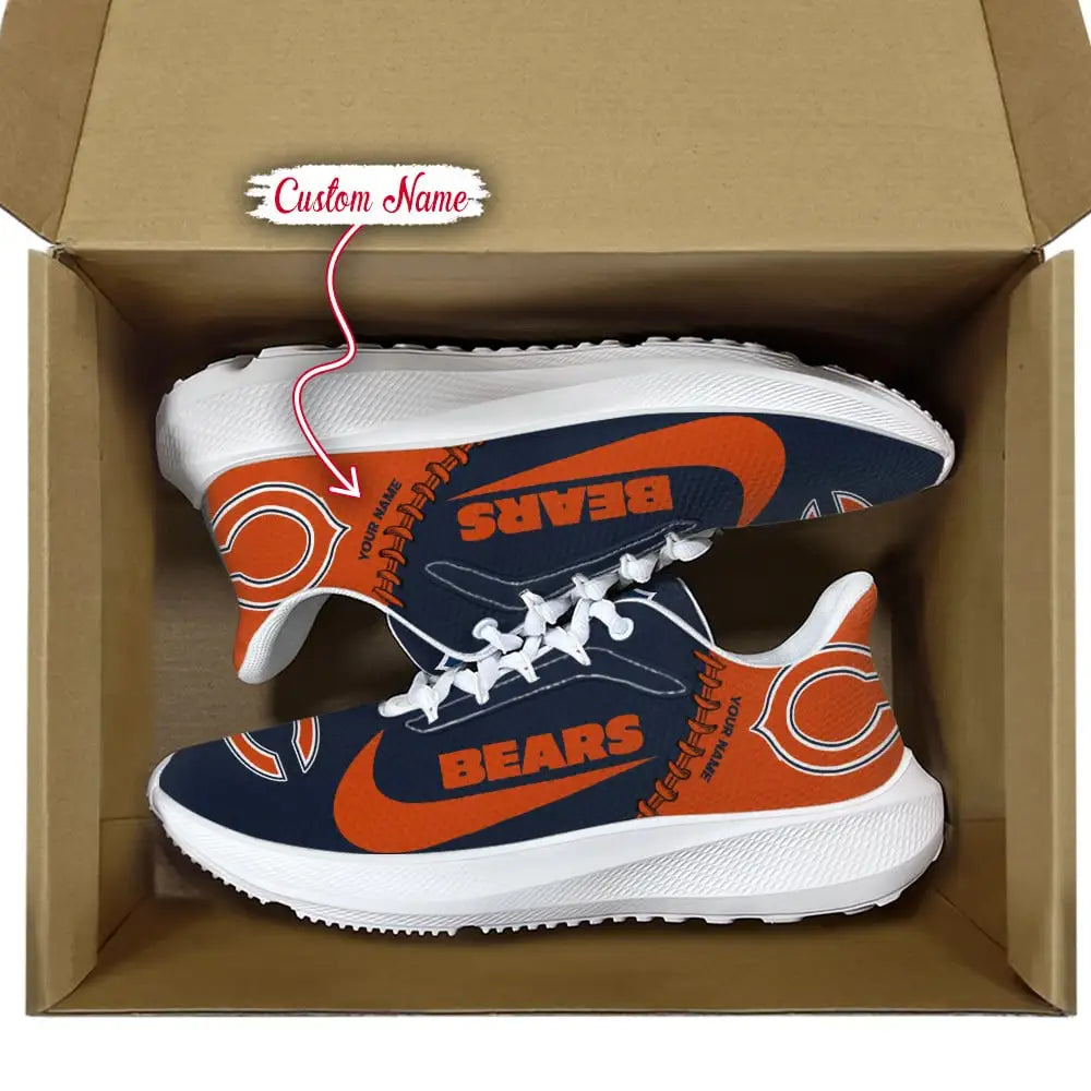 Chicago Bears Lightweight Patch Decor Running Shoes AZBTRS000094