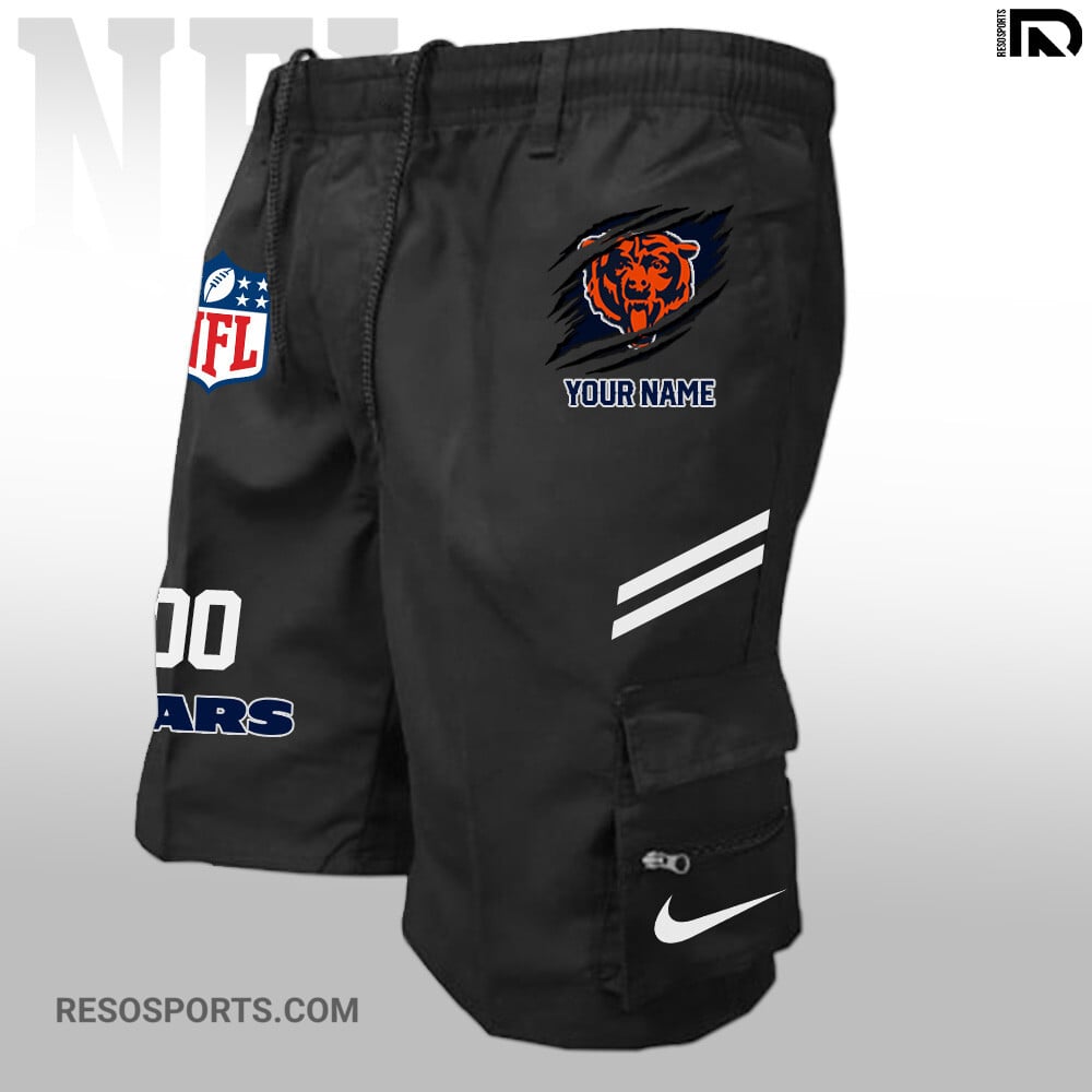 Chicago Bears Personalized Multi-Pockets Man Shorts AZBTMPMS000033