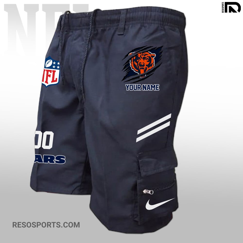 Chicago Bears Personalized Multi-Pockets Man Shorts AZBTMPMS000033
