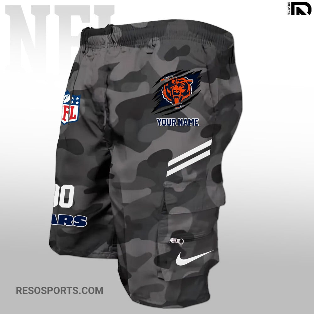 Chicago Bears Personalized Multi-Pockets Man Shorts AZBTMPMS000033