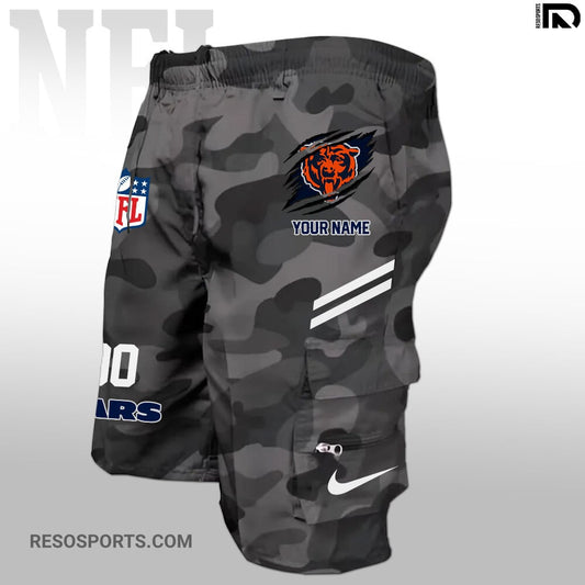 Chicago Bears Personalized Multi-Pockets Man Shorts AZBTMPMS000033