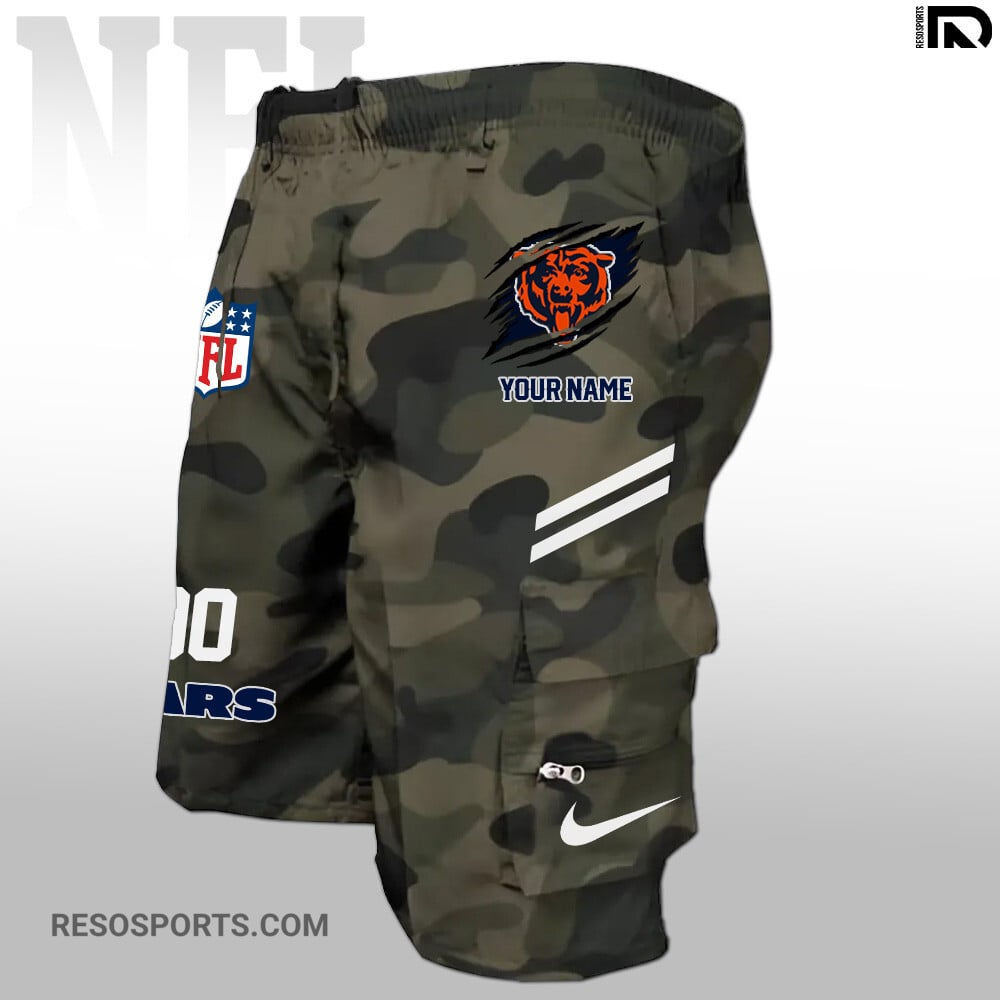 Chicago Bears Personalized Multi-Pockets Man Shorts AZBTMPMS000033