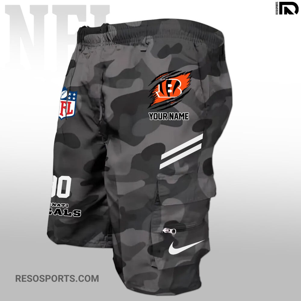 Cincinnati Bengals Personalized Multi-Pockets Man Shorts AZBTMPMS000023