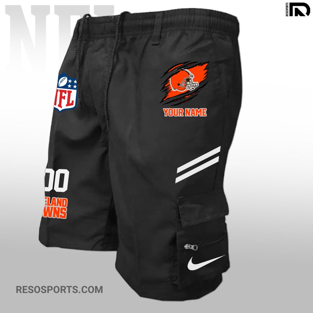 Cleveland Browns Personalized Multi-Pockets Man Shorts AZBTMPMS000024