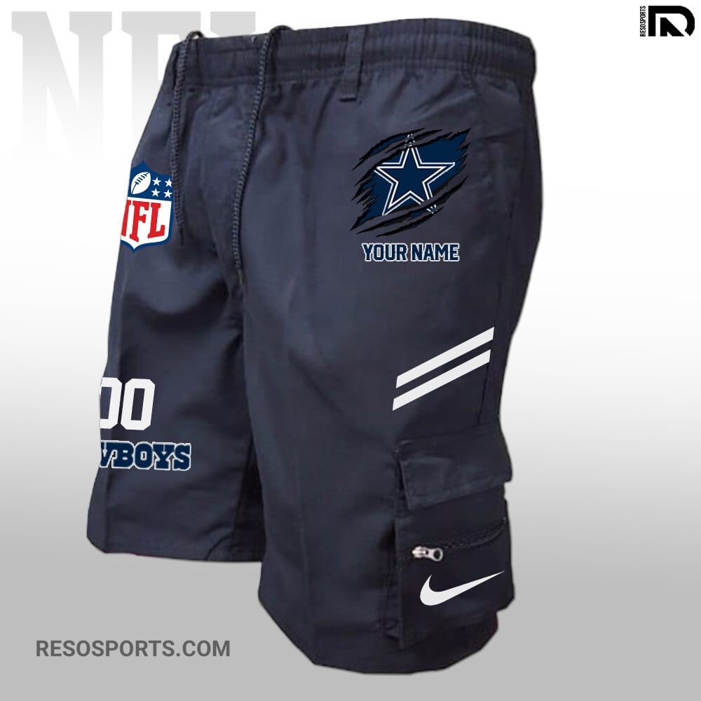 Dallas Cowboys Personalized Multi-Pockets Man Shorts AZBTMPMS000025