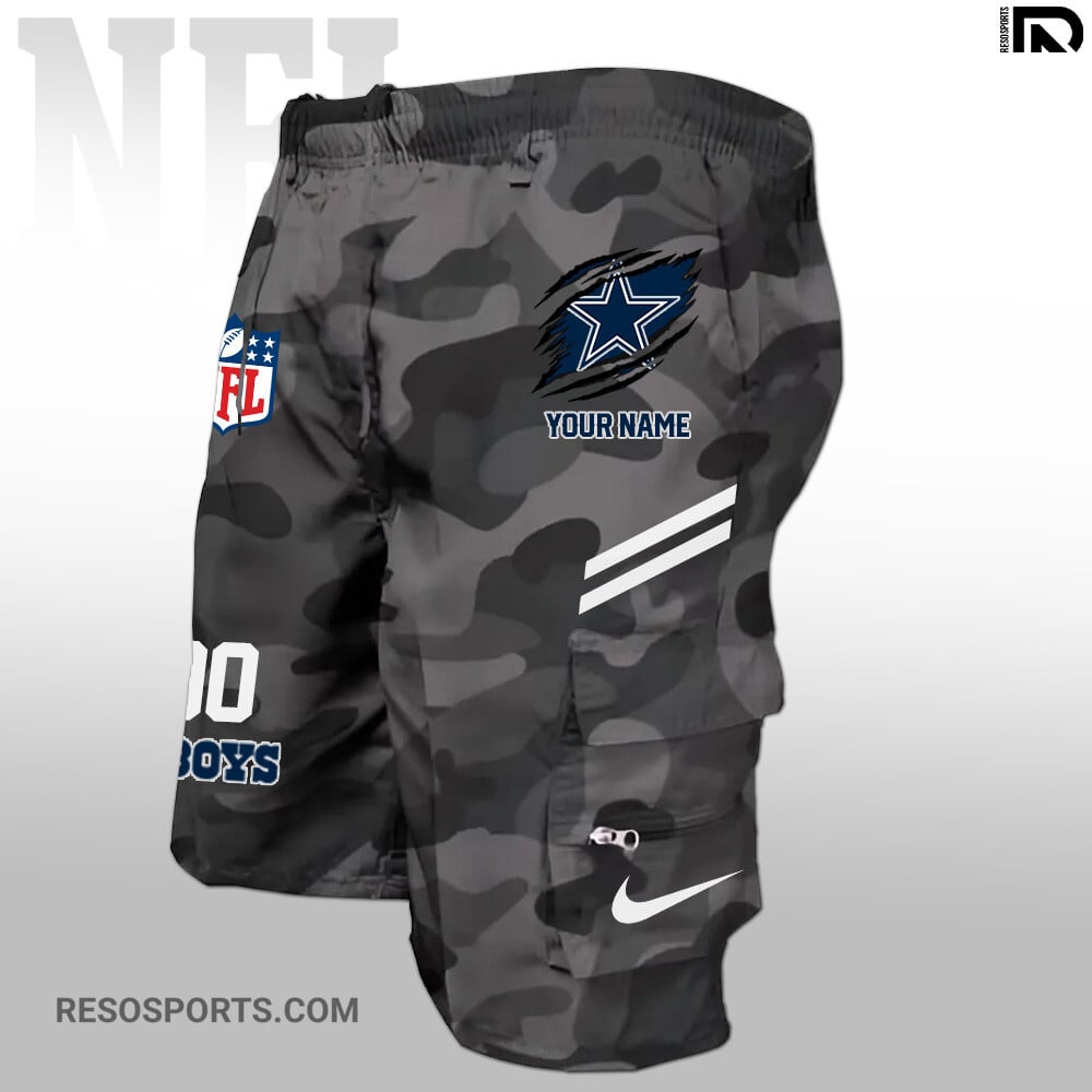 Dallas Cowboys Personalized Multi-Pockets Man Shorts AZBTMPMS000025