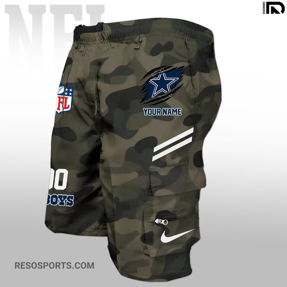 Dallas Cowboys Personalized Multi-Pockets Man Shorts AZBTMPMS000025