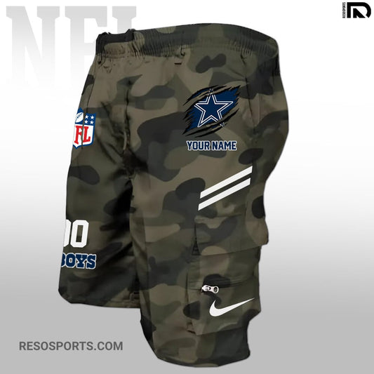 Dallas Cowboys Personalized Multi-Pockets Man Shorts AZBTMPMS000025