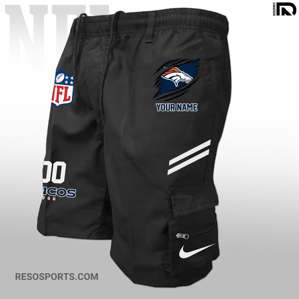 Denver Broncos Personalized Multi-Pockets Man Shorts AZBTMPMS000026