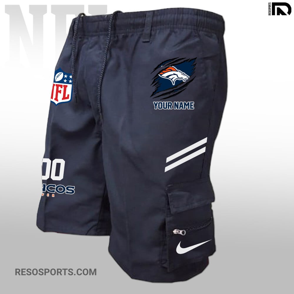 Denver Broncos Personalized Multi-Pockets Man Shorts AZBTMPMS000026