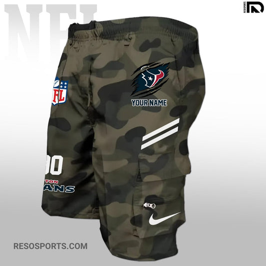 Houston Texans Personalized Multi-Pockets Man Shorts AZBTMPMS000015