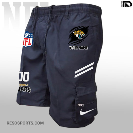 Jacksonville Jaguars Personalized Multi-Pockets Man Shorts AZBTMPMS000017