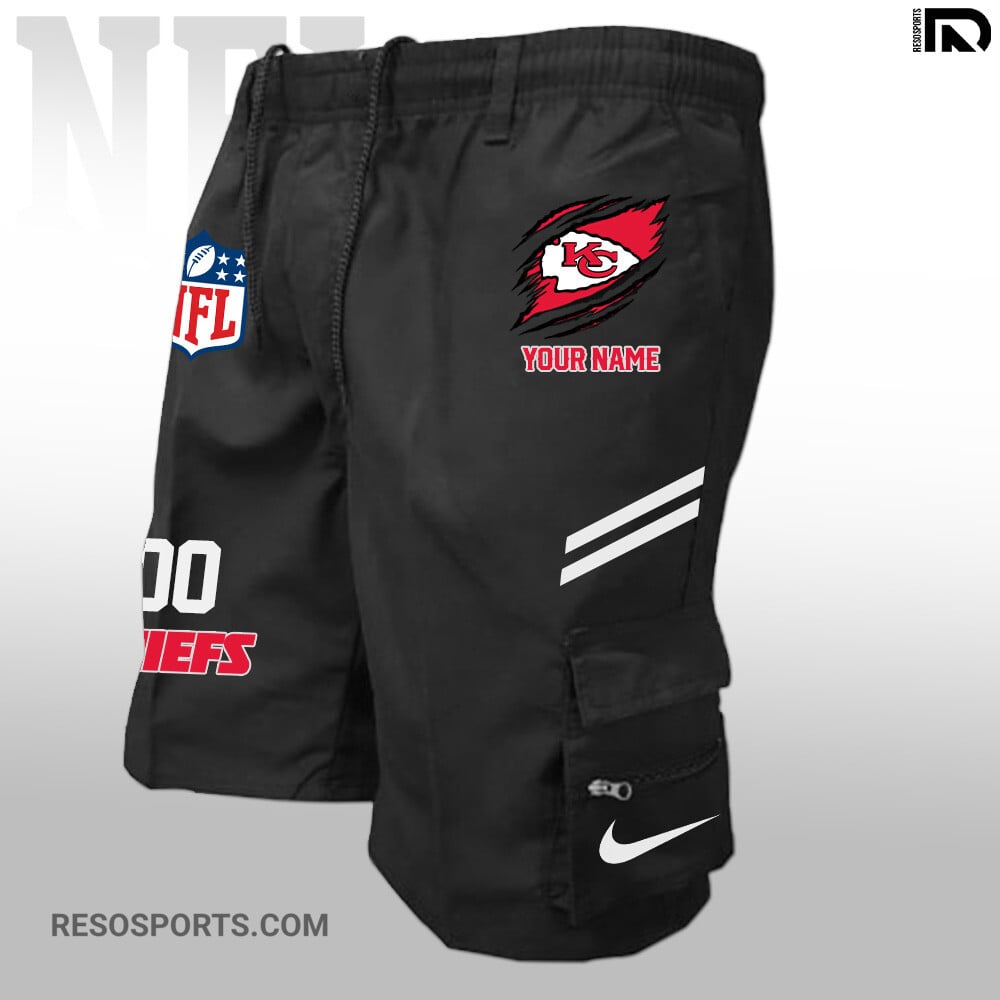Kansas City Chiefs Personalized Multi-Pockets Man Shorts AZBTMPMS000018