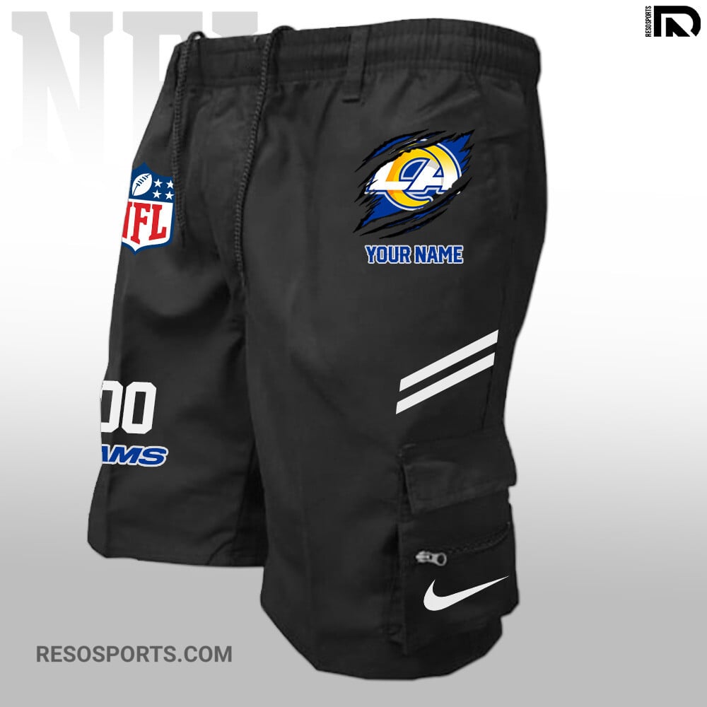 Los Angeles Rams Personalized Multi-Pockets Man Shorts AZBTMPMS000021