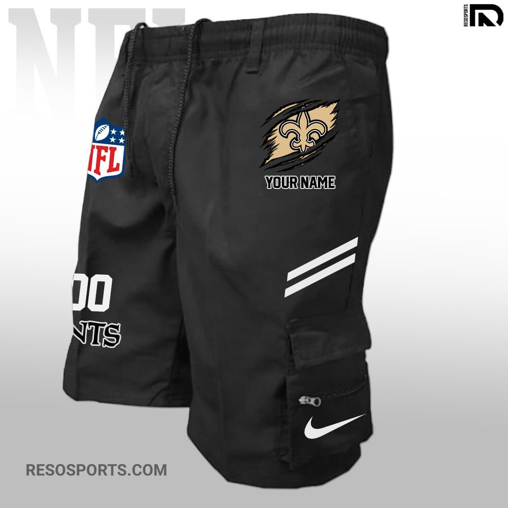 New Orleans Saints Personalized Multi-Pockets Man Shorts AZBTMPMS000011