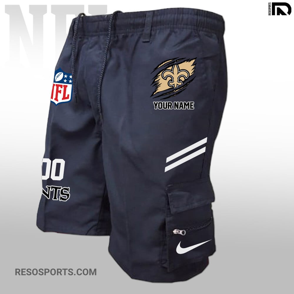 New Orleans Saints Personalized Multi-Pockets Man Shorts AZBTMPMS000011