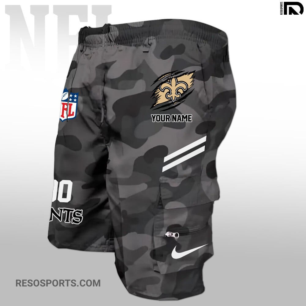 New Orleans Saints Personalized Multi-Pockets Man Shorts AZBTMPMS000011