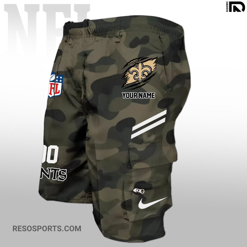 New Orleans Saints Personalized Multi-Pockets Man Shorts AZBTMPMS000011