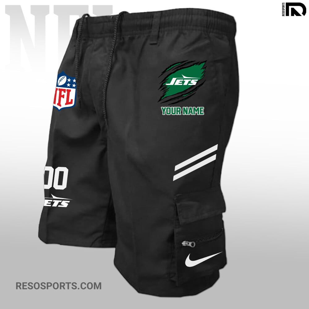 New York Jets Personalized Multi-Pockets Man Shorts AZBTMPMS000013
