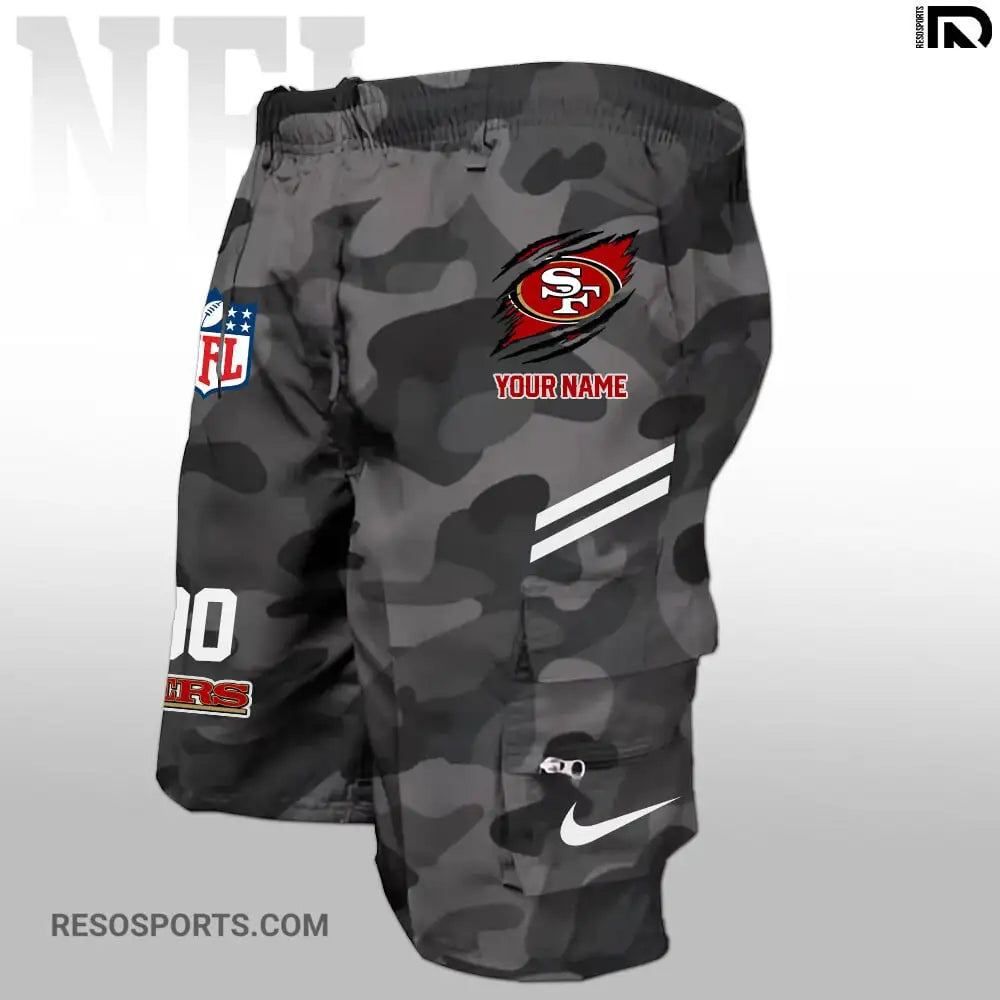 San Francisco 49ers Personalized Multi-Pockets Man Shorts AZBTMPMS000001
