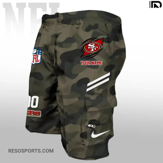 San Francisco 49ers Personalized Multi-Pockets Man Shorts AZBTMPMS000001
