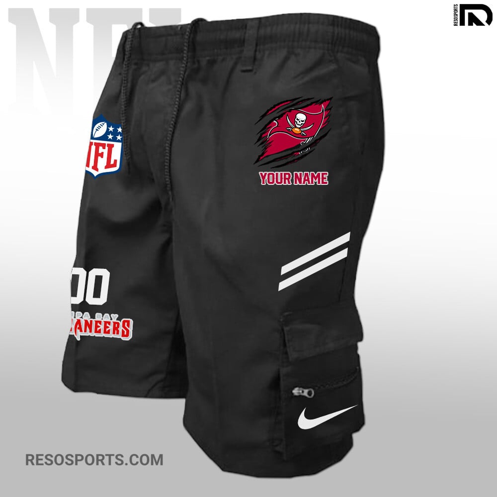 Tampa Bay Buccaneers Personalized Multi-Pockets Man Shorts AZBTMPMS000003