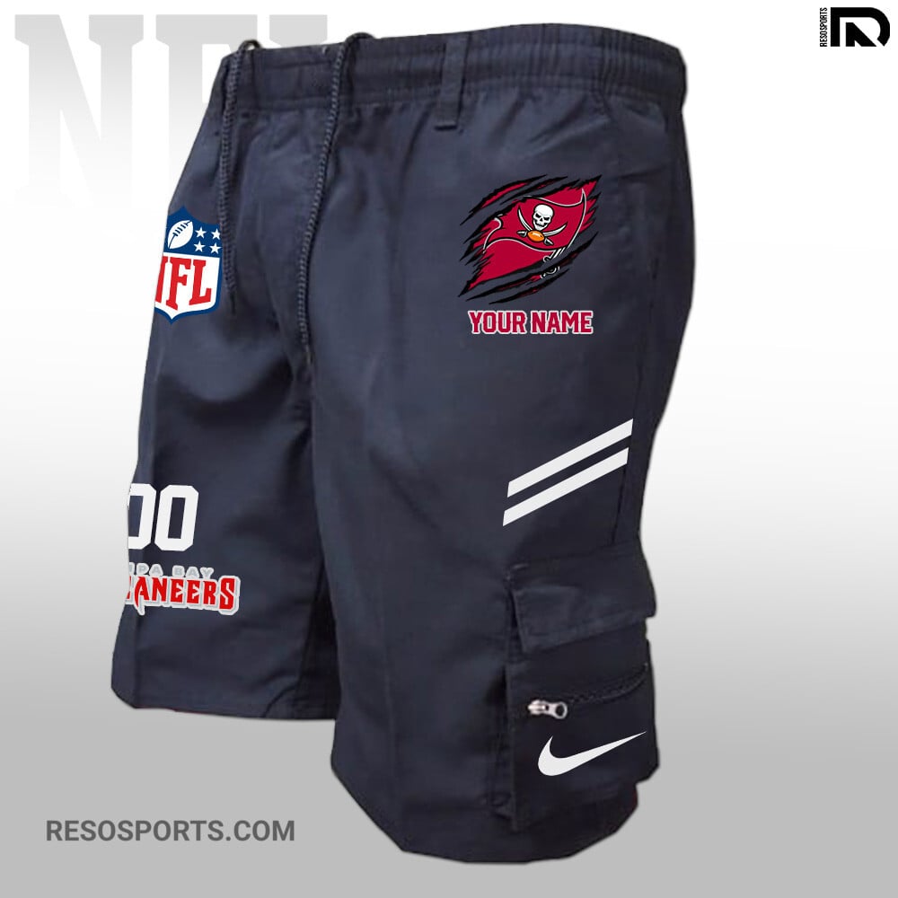 Tampa Bay Buccaneers Personalized Multi-Pockets Man Shorts AZBTMPMS000003