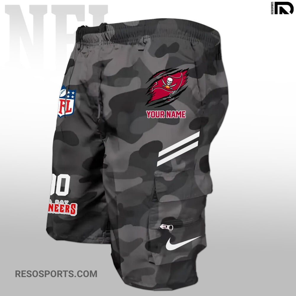 Tampa Bay Buccaneers Personalized Multi-Pockets Man Shorts AZBTMPMS000003