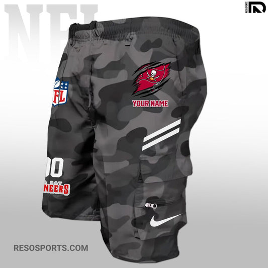 Tampa Bay Buccaneers Personalized Multi-Pockets Man Shorts AZBTMPMS000003