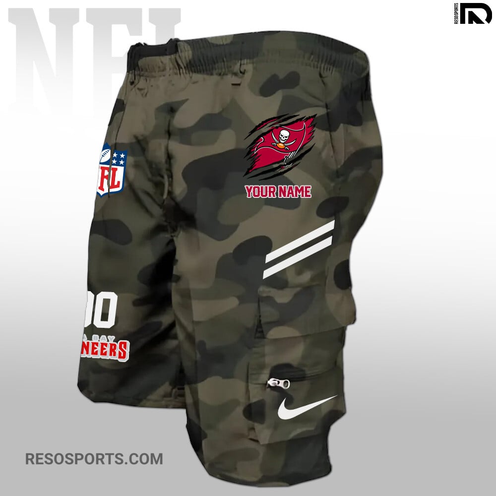 Tampa Bay Buccaneers Personalized Multi-Pockets Man Shorts AZBTMPMS000003