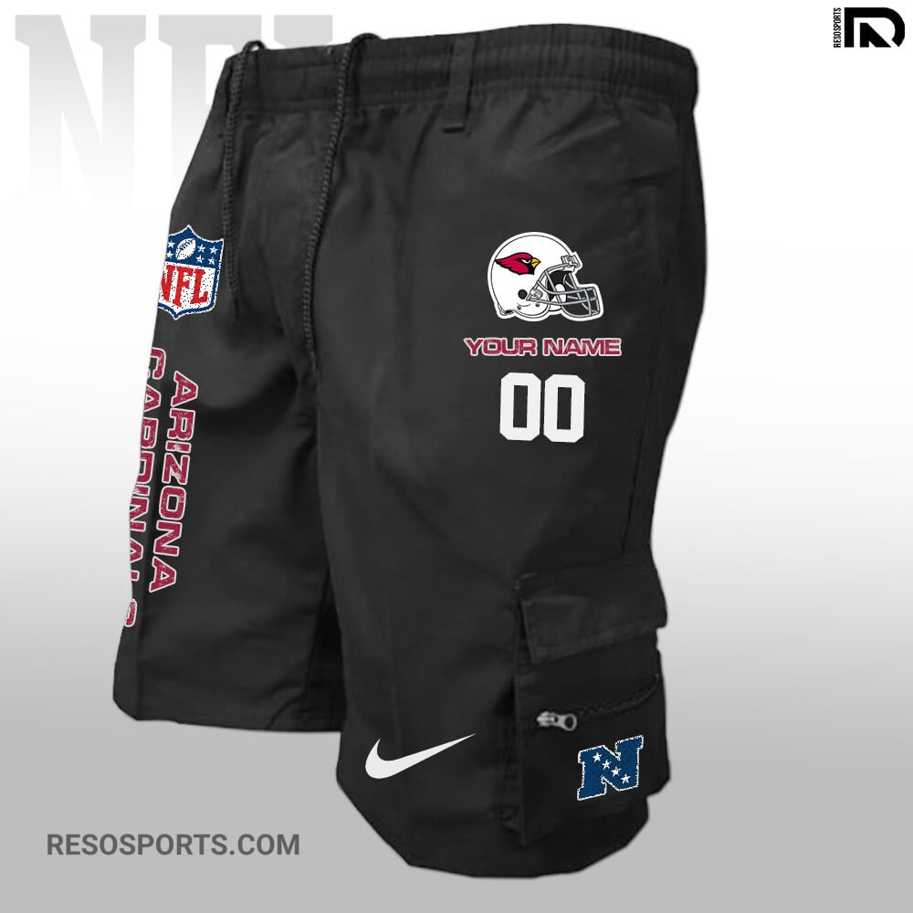 Arizona Cardinals Personalized Multi-Pockets Man Shorts AZBTMPMS000006